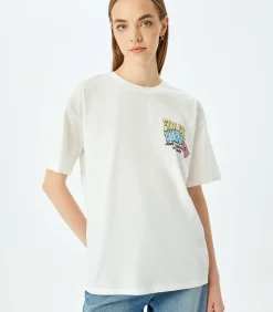 Koton Printed T-Shirt white Online