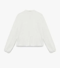 Koton Puff Sleeve Shirt white Discount