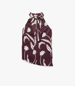 Koton Satin Blouse bordeaux Best