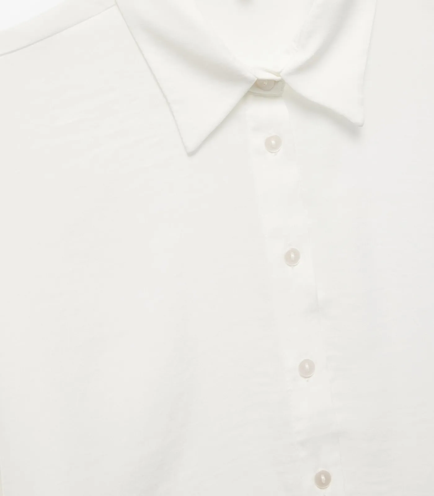 Koton Satin Oversize Shirt white Clearance