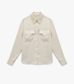Koton Satin Shirt brown New