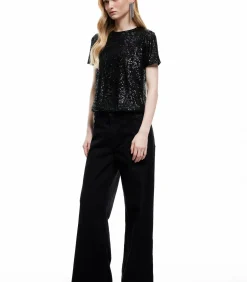 Koton Sequined Blouse black