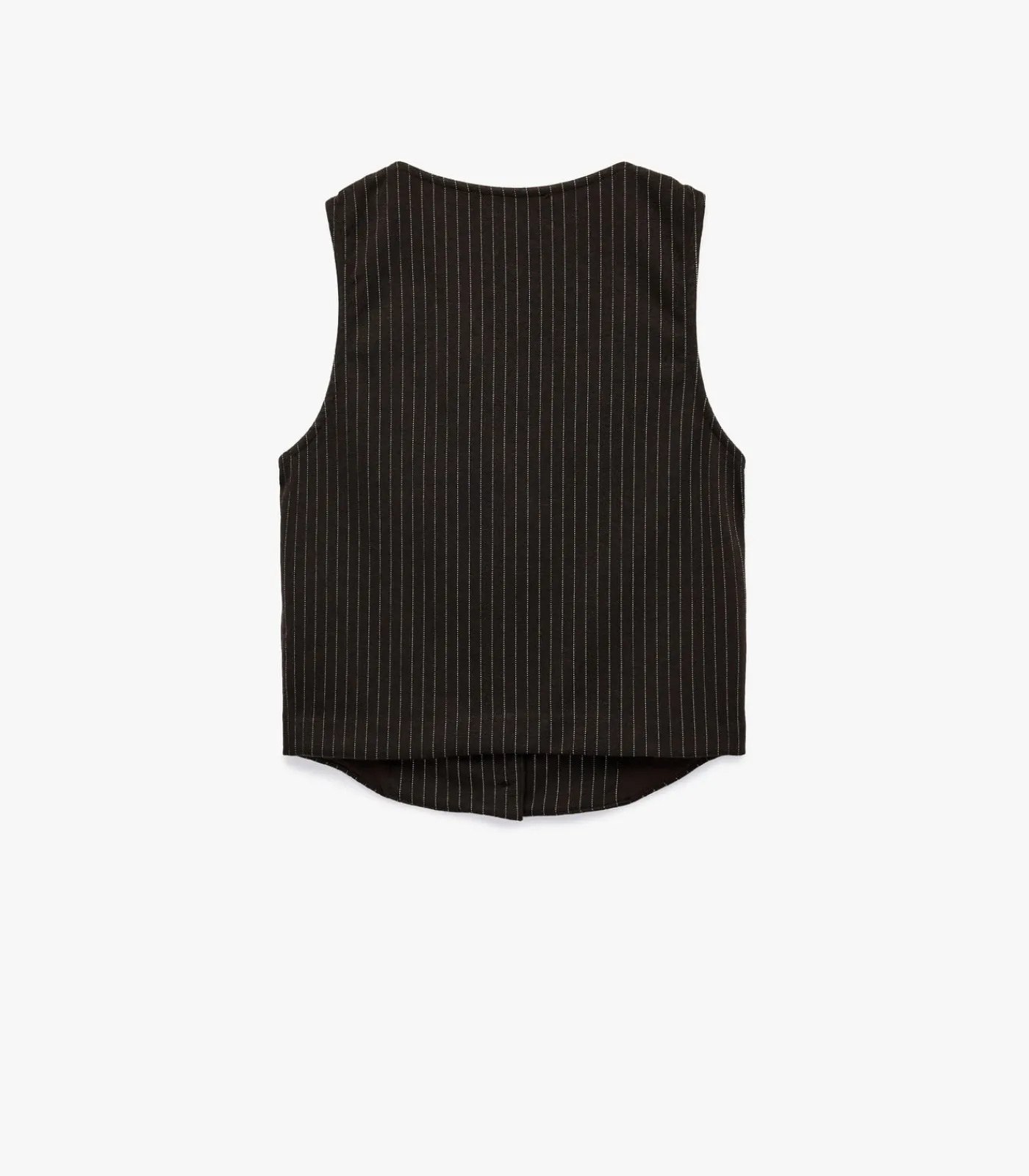 Koton Shiny Striped Vest brown Hot