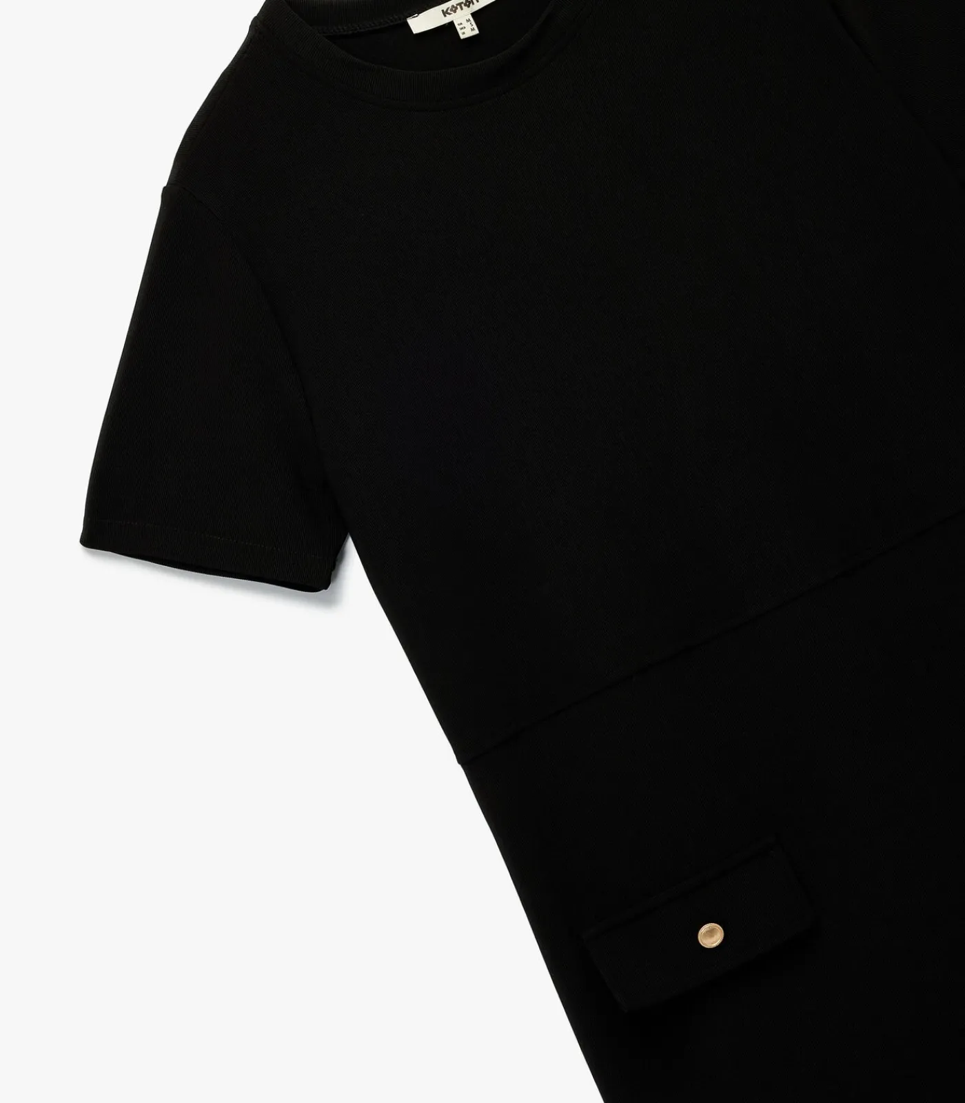 Koton Short Sleeve Mini Dress black Discount