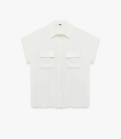 Koton Short Sleeve Shirt white Sale
