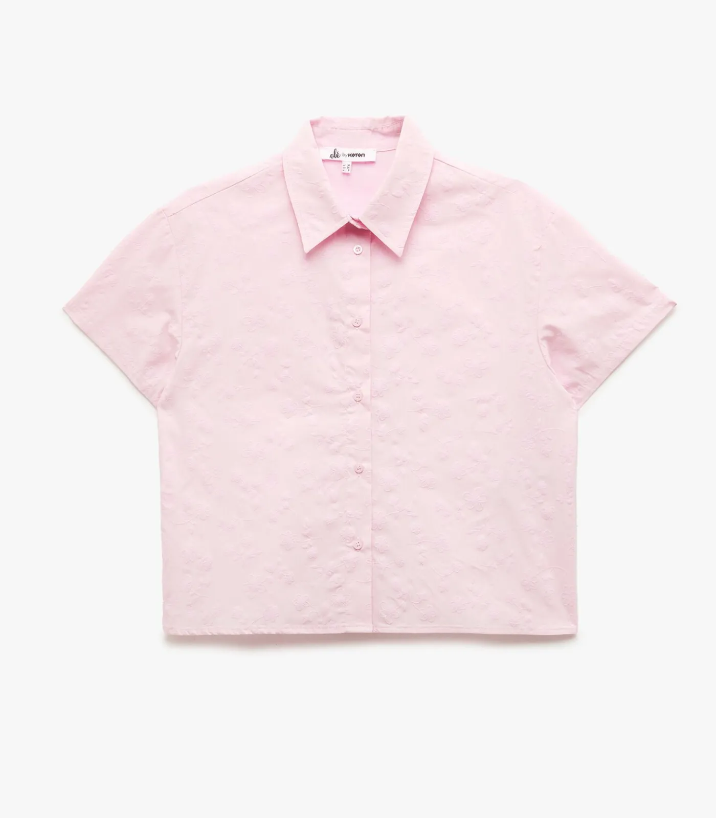Koton Short Sleeve Shirt pink Sale
