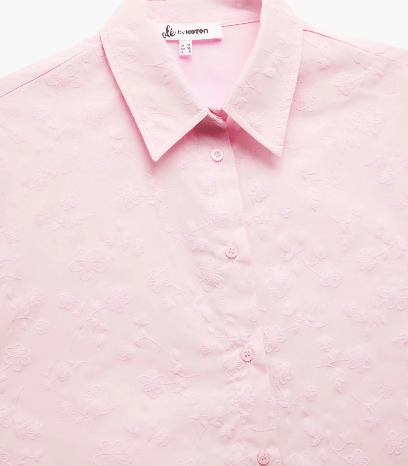 Koton Short Sleeve Shirt pink Sale