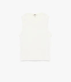 Koton Sleeveless Basic T-Shirt white Online