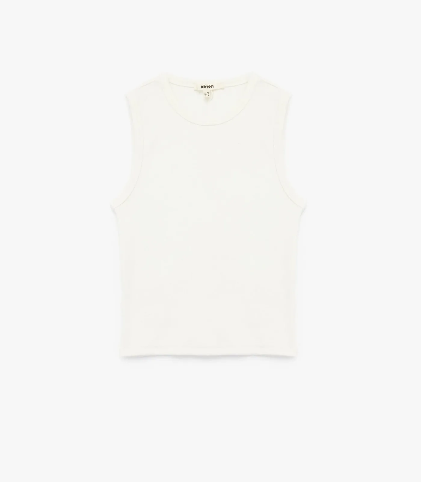 Koton Sleeveless Basic T-Shirt white Online