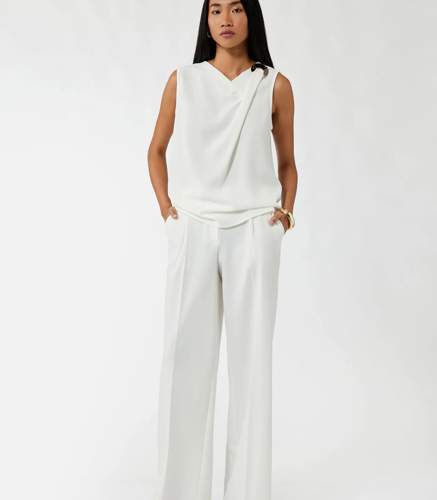 Koton Sleeveless Blouse white Clearance