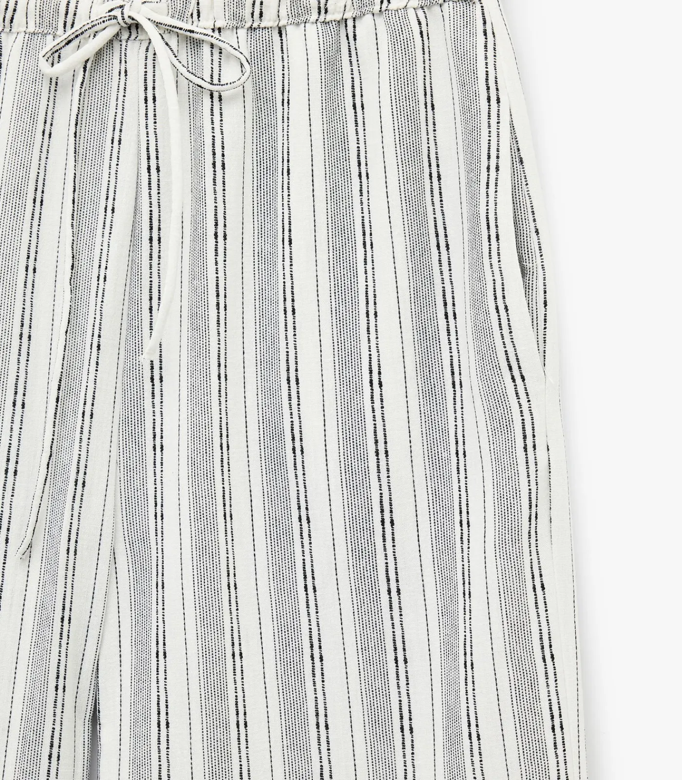 Koton Striped Palazzo Pants black Discount