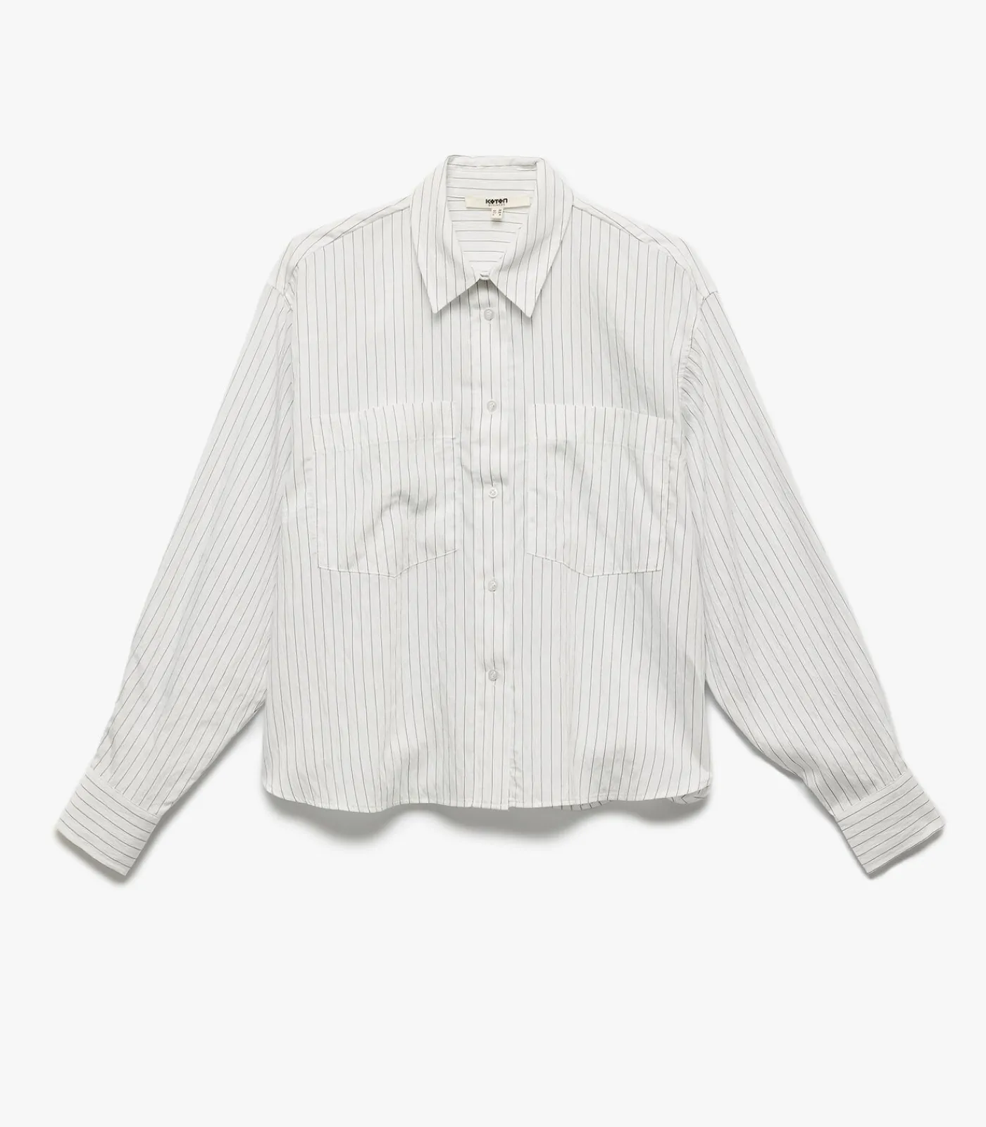Koton Striped Shirt white Clearance