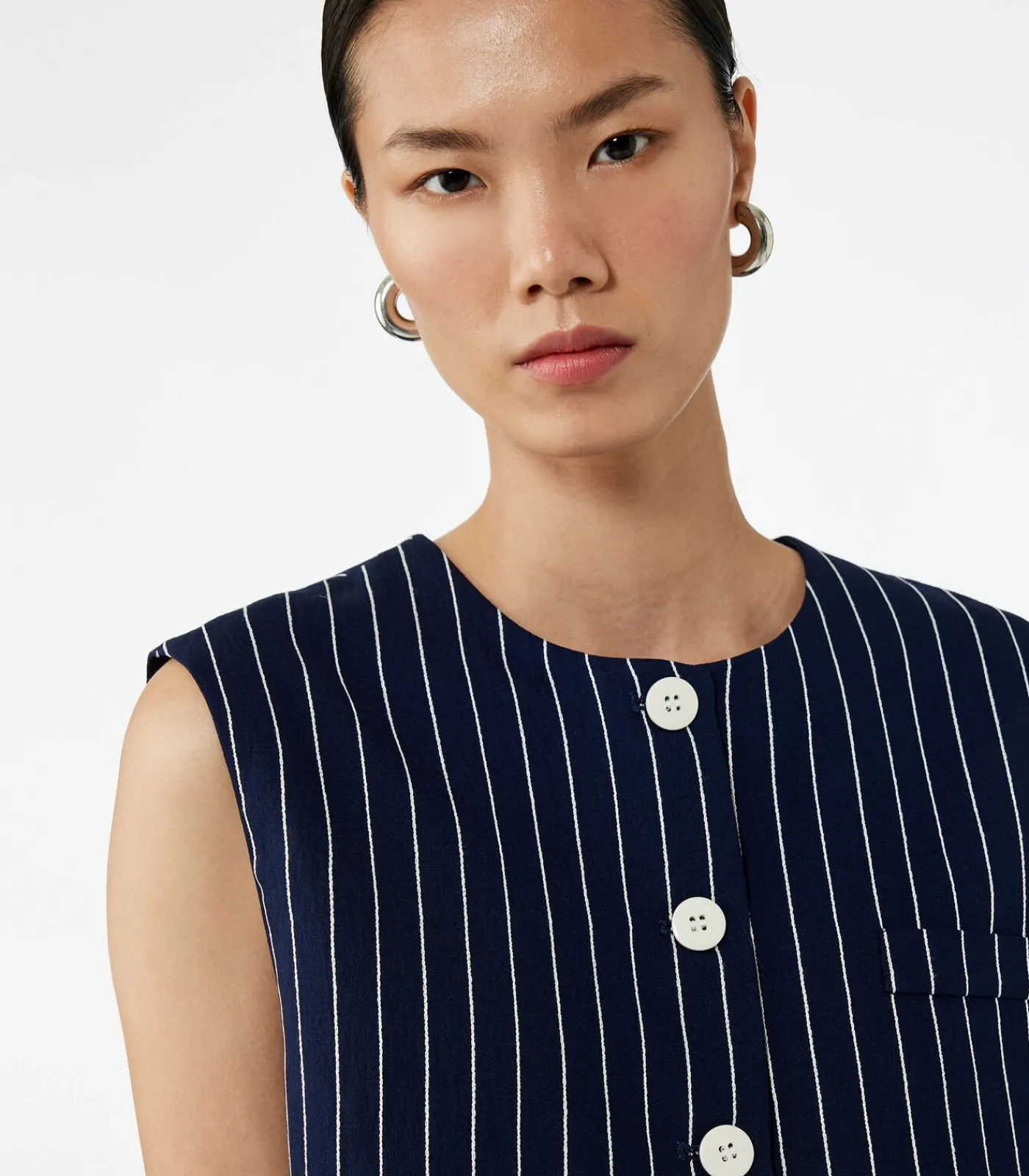 Koton Striped Vest navyBlue