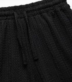 Koton Textured Mini Shorts black New