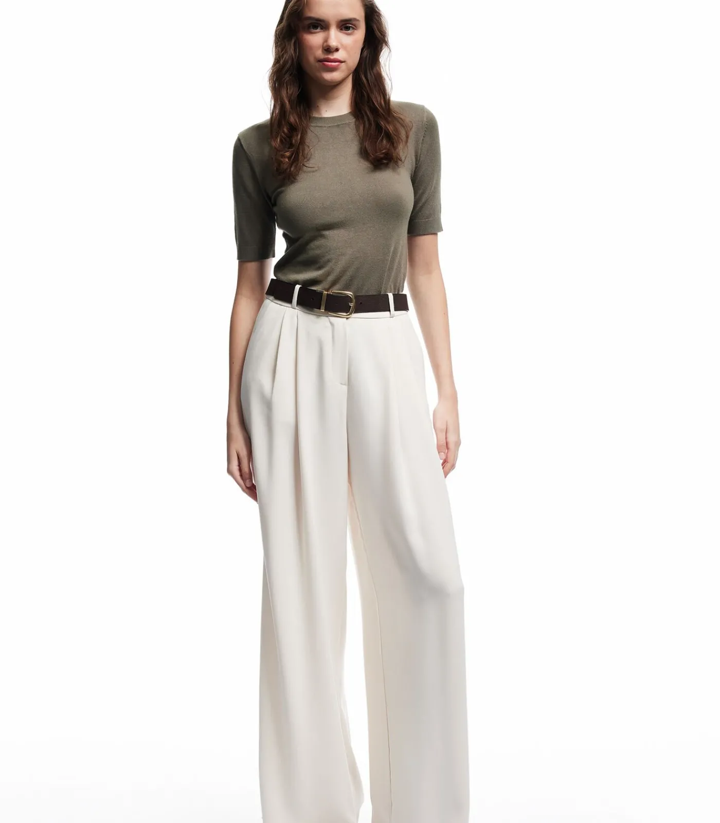 Koton Viscose Knit Sweater khaki Best
