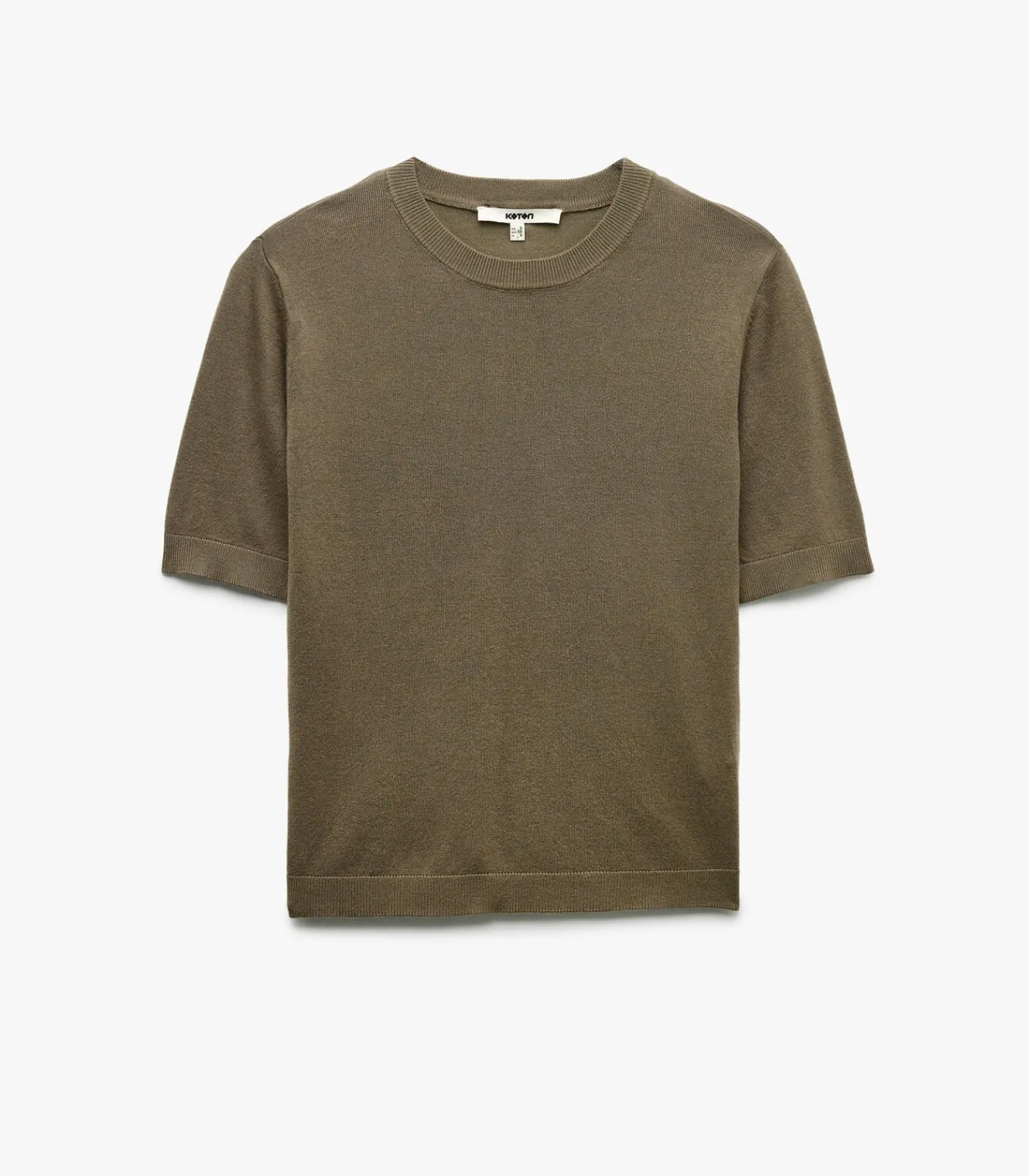 Koton Viscose Knit Sweater khaki Best