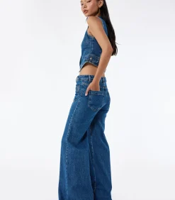 Koton Wide Leg Jeans Indigo Best