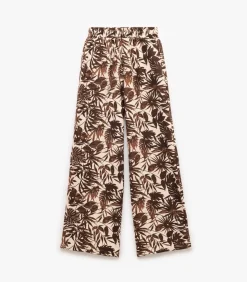 Koton Wide Leg Pants brown Discount