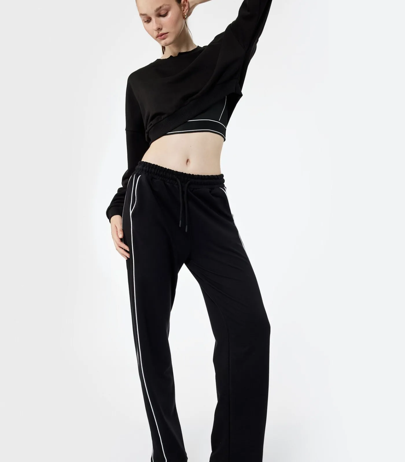 Koton Wide Leg Sweatpants black Best