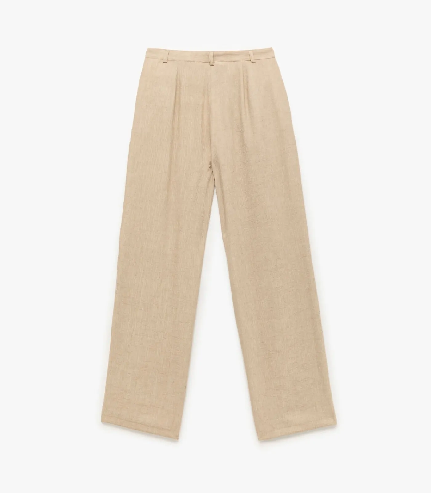 Koton Wide Leg Trousers beige Discount