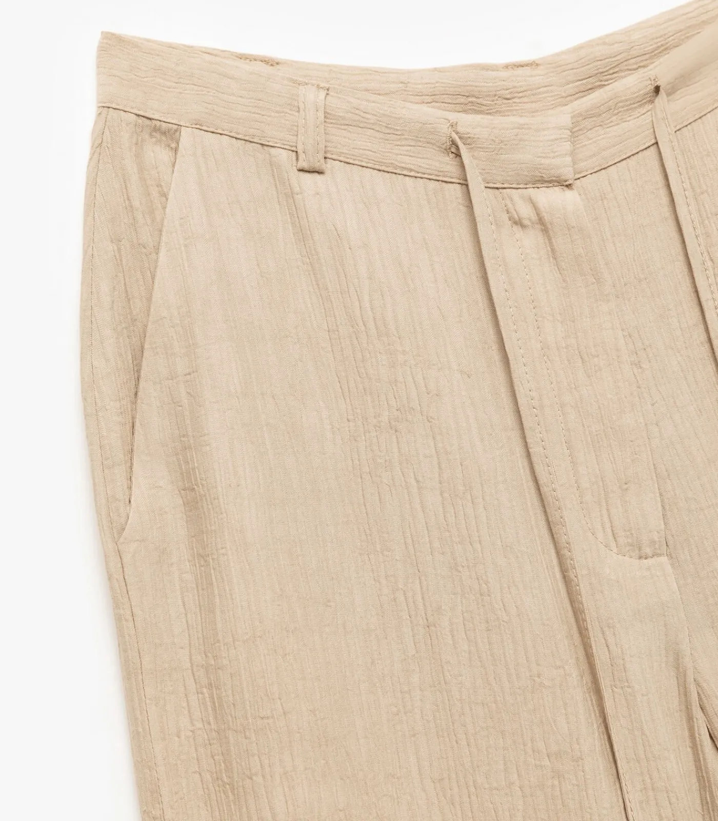 Koton Wide Leg Trousers beige Discount