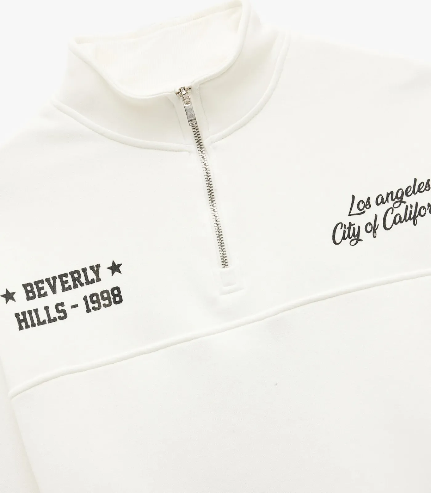 Koton Zip Up Sweatshirt white Online