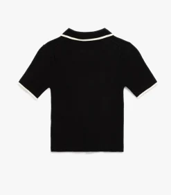 Koton Zippered Knit Sweater black Clearance