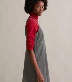 Marc O’Polo DENIM Krijtstreepjurk regular antraciteGrey Best