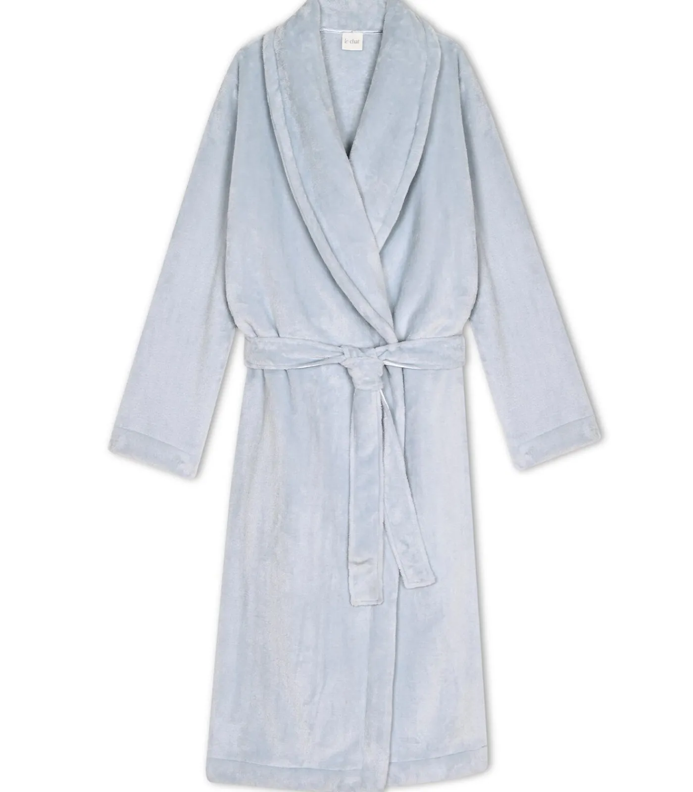 LE CHAT Kruislingse badjas van flanellen pluche ESSENTIEL H61B blue Clearance
