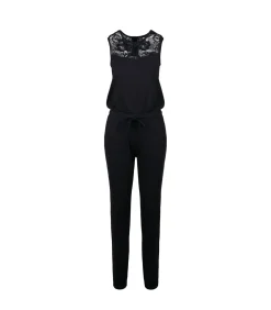 Urban Classics LACE DETAIL - Jumpsuit - Zwart black Discount