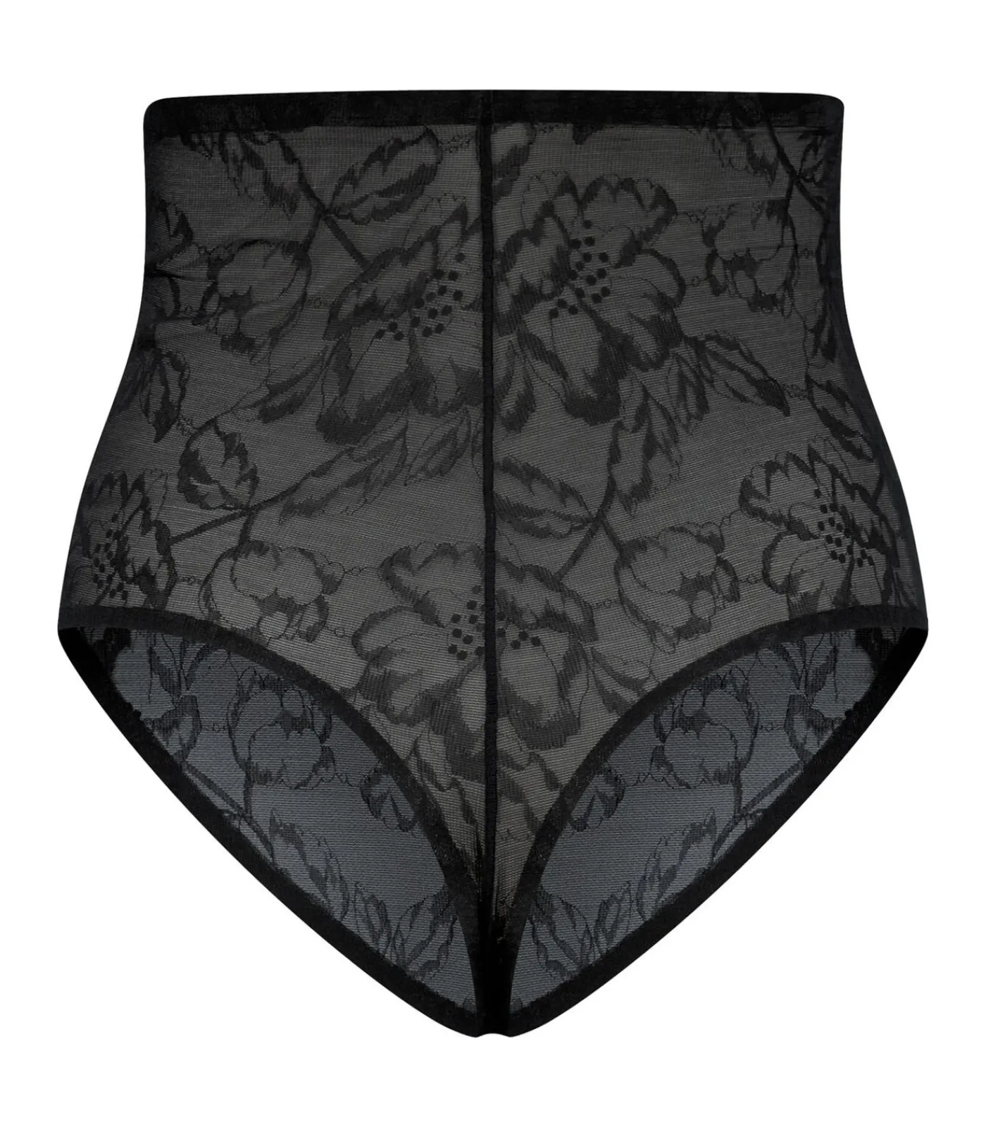 Bye Bra Lacy String Met Hoge Taille | Zwart S black New
