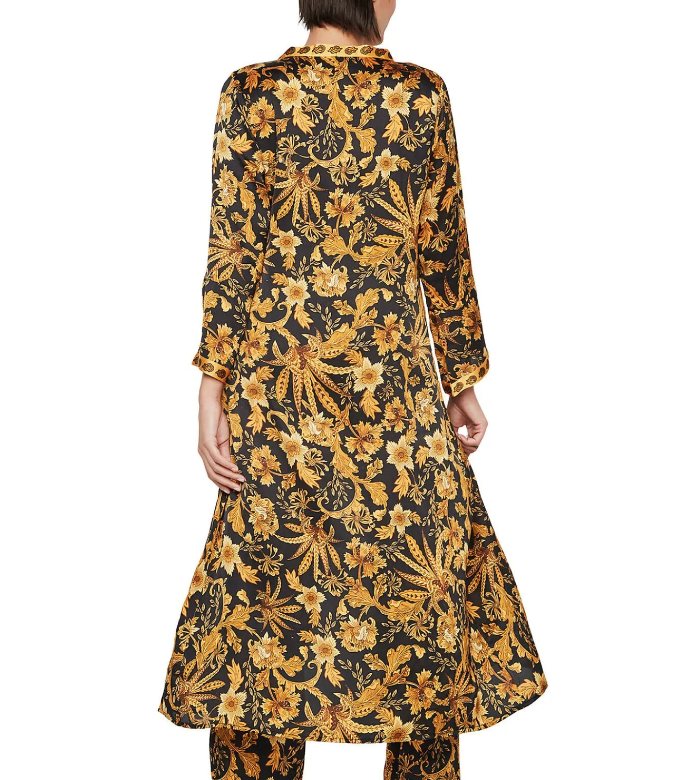 SELMARK Lang negligé P117 ACANTHUS black Sale