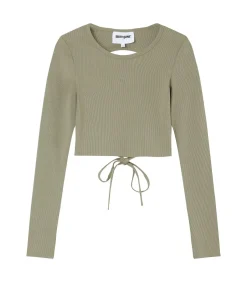 Sixth June Langarmige bh met open rug voor vrouw green Outlet