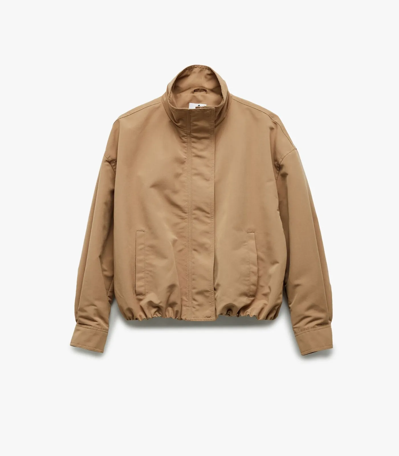 Koton Lange Bomberjas Kraagdetails beige Clearance