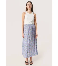 Soaked in Luxury Lange damesrok Zaya violet Sale