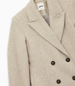 Koton Lange Kaasjas Met Knoopsluiting En Zakdetails brown Best