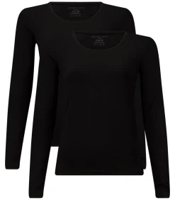 Bamboo basics Lange mouw LARA Set van 2 black Hot