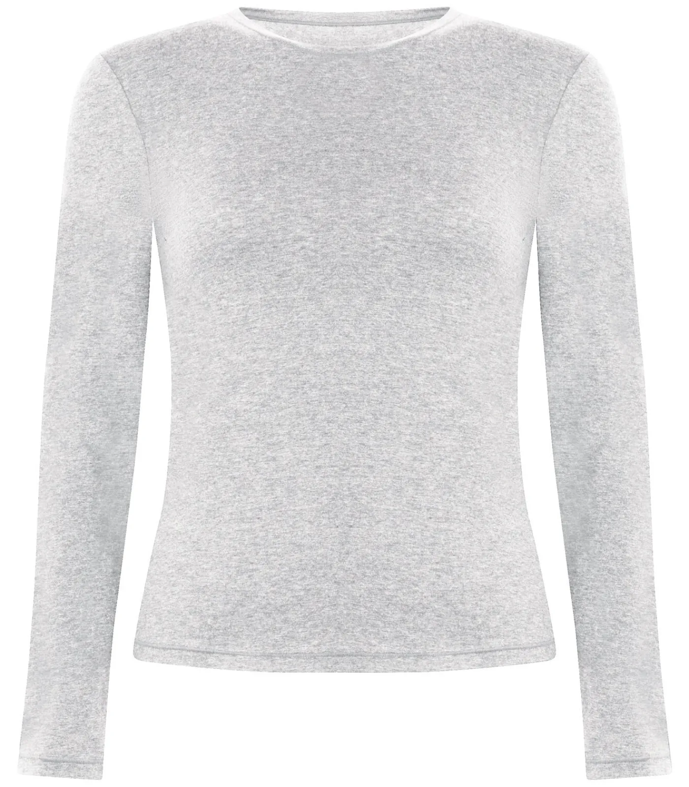 Hunkemöller Lange mouwen shirt van zachte katoen gray New