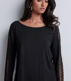 Aubade Lange mouwenshirt Sweet Obsession black New