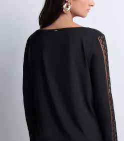 Aubade Lange mouwenshirt Sweet Obsession black New
