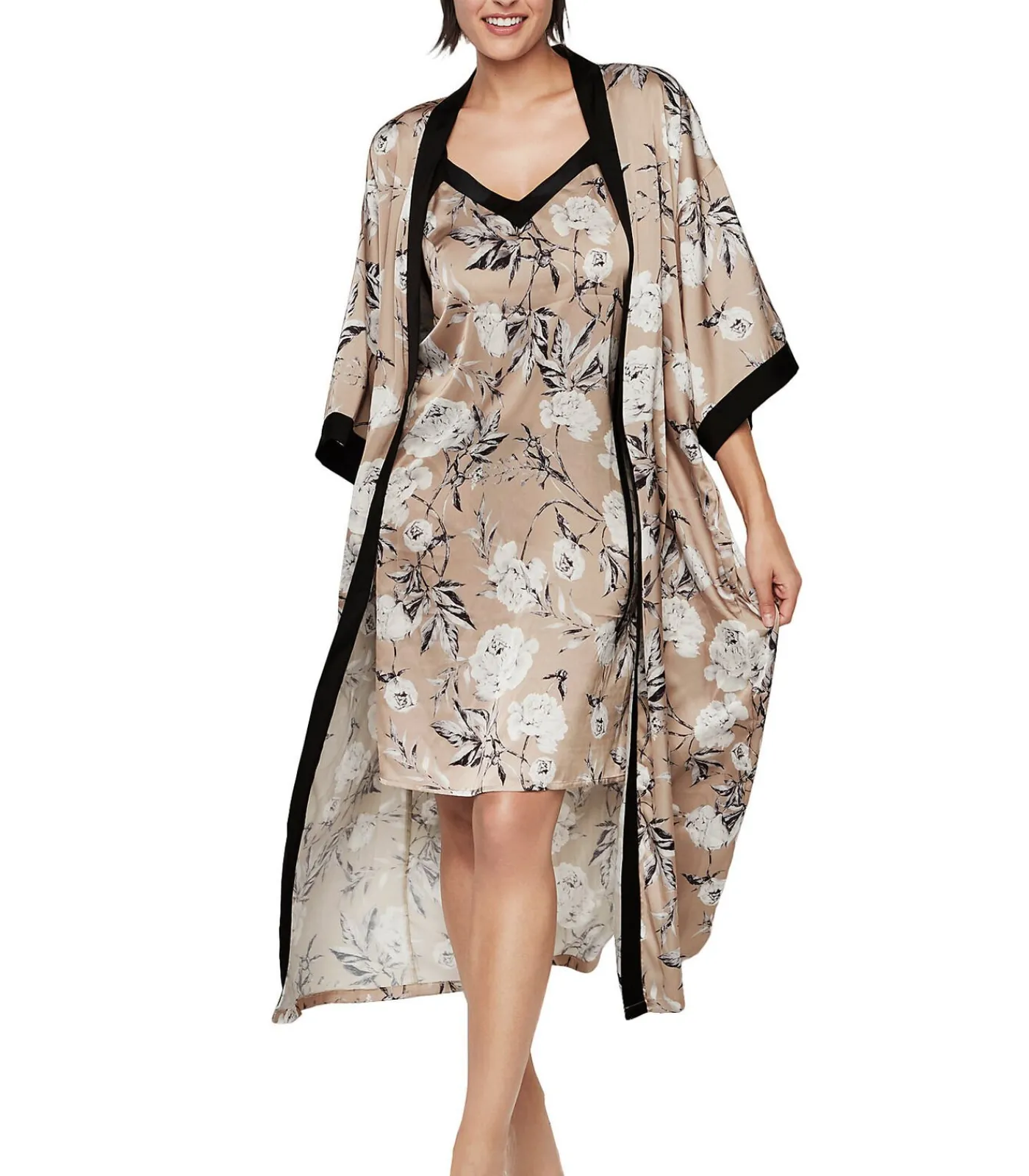 SELMARK Lange negligé driekwart mouwen MALITZIA beige Outlet