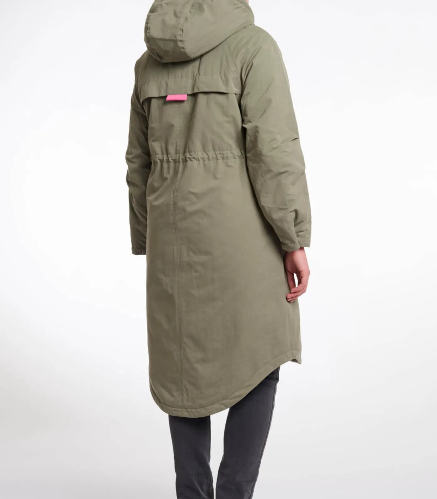 Rino&Pelle Lange parka met capuchon Groen essen 42 green Sale