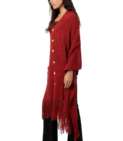 ADMAS Lange poncho Punto red