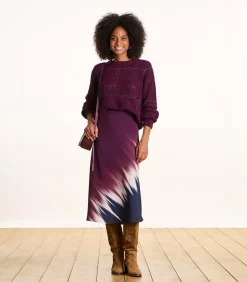 La Fée Maraboutée Lange rok met tie & dye print multicolor Outlet