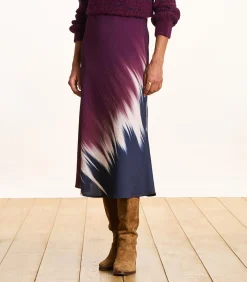 La Fée Maraboutée Lange rok met tie & dye print multicolor Outlet