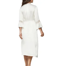 SELMARK Lange satijnen negligé AGATHA WEDDING white New