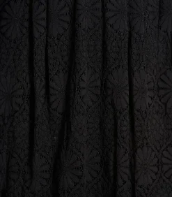 La Fée Maraboutée Lange zwarte kanten rok black Online