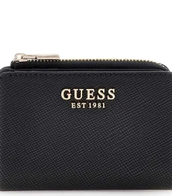 GUESS Laurel Ii Slg Zip Arnd Crd Cse black New