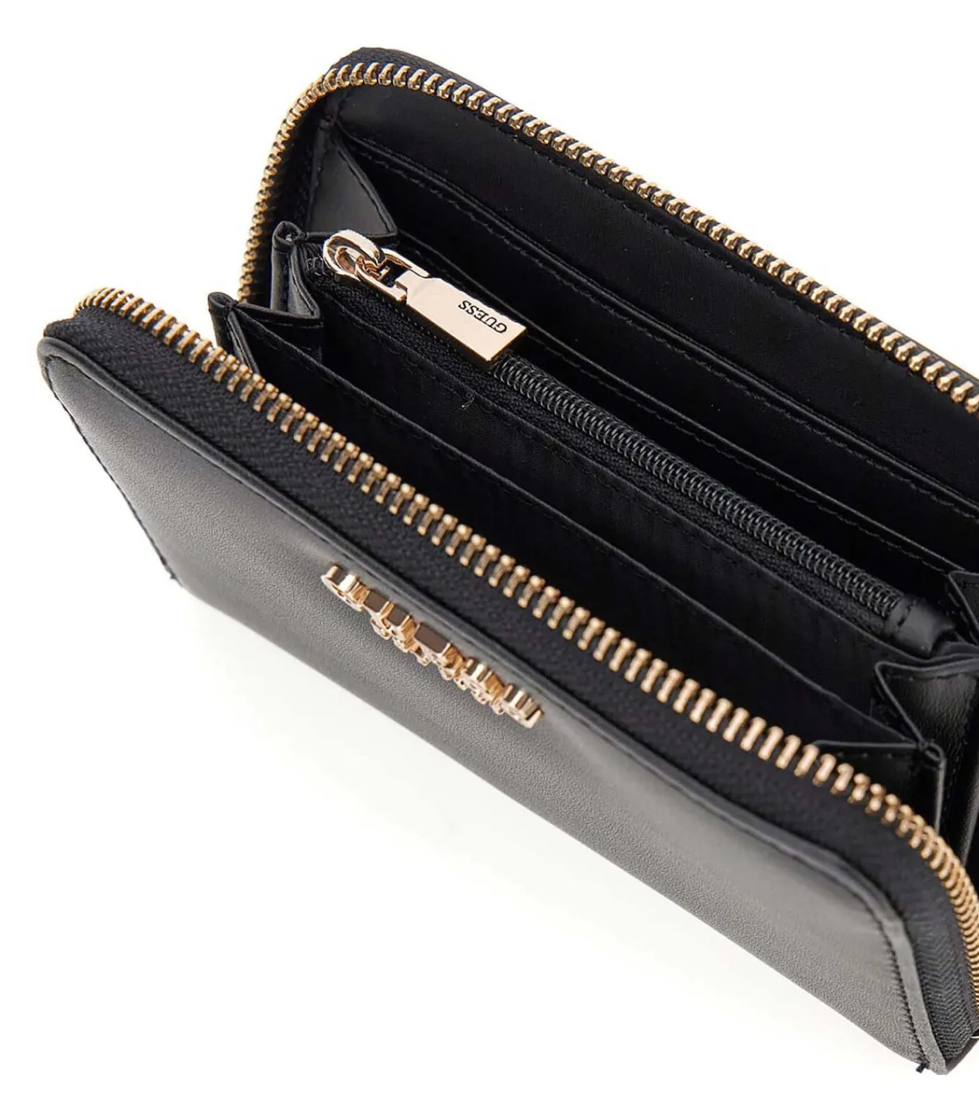 GUESS Laurel Slg Medium Zip Around black Discount