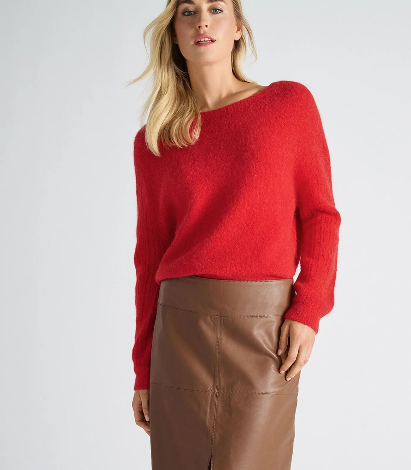 Marie Méro Lederen rok in camel Discount